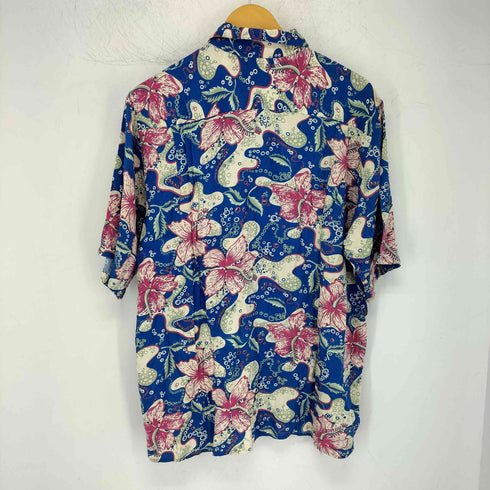 レインスプーナー Reyn Spooner アロハシャツ ダイヤモンドヘッドタグ レーヨン アロハシャツ ハイビスカス メンズ JPN:L